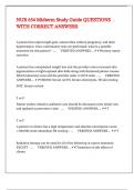 NUR 654 Midterm Study Guide QUESTIONS WITH CORRECT ANSWERS