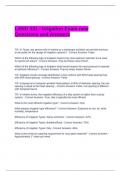 LAND 331 - Irrigation Exam new Questions and Answers