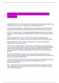 Irrigation Terms Exam Questions and Answers