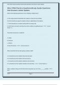 Ohio STNA Practice Questions&sol;Study Guide Questions And Answers Latest Update&period;