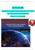      Operations and Supply Chain Management&comma; 17th Edition &Tab; by F&period; Robert Jacobs and Richard Chase Chapters 1 - 22 &vert; Complete