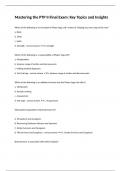 Mastering the PTP II Final Exam&colon; Key Topics and Insights