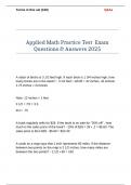 Applied Math Practice Test Exam Questions & Answers 2025