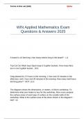 WIN Applied Mathematics Exam Questions & Answers 2025