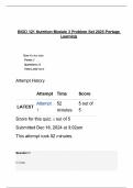 BIOD 121 Nutrition Module 3 Problem Set 2025 Portage Learning