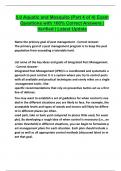 5&period;0 Aquatic and Mosquito &lpar;Part 4 of 4&rpar; Exam Questions with 100&percnt; Correct Answers &vert; Verified &vert; Latest Update