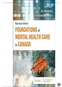 Test Bank - Morrison-Valfre&rsquo;s Foundations of Mental Health Care in Canada&comma; 1st Edition &lpar;Boris Bard-2022&rpar;perfect and latest solution