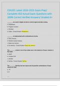 CEA201 Latest 2024 -2025 Exam Prep&sol;  Complete 450 Actual Exam Questions with  100&percnt; Correct Verified Answers&sol; Graded A&plus;