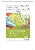 Test Bank For Study Guide for Understanding Medical Surgical Nursing Sixth Edition by Linda S&period; Hopper&comma; Paula D&period;&semi; Williams All Chapters&vert;&vert;Complete Guide A&plus;&period;
