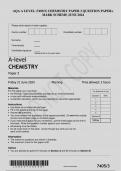 PACKAGE-AQA A LEVEL &lpar;7405&rpar; CHEMISTRY PAPER 1&comma; PAPER 2& PAPER 3 &plus; MARK SCHEME  JUNE 2024