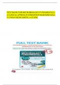 TEST BANK FOR MICROBIOLOGY FUNDAMENTALS&colon; A CLINICAL APPROACH 4TH EDITION BY COWAN