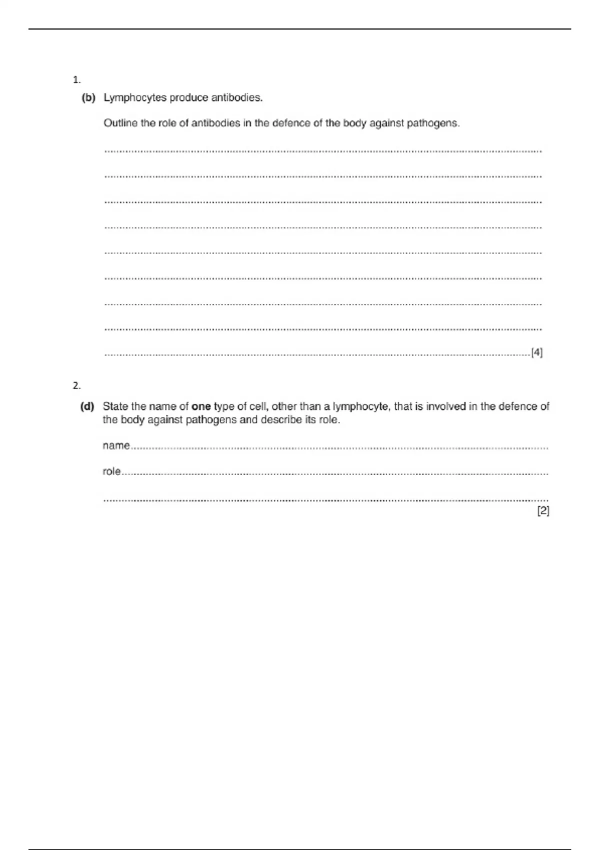IGCSE Biology CIE OL 0610 Chp 9-15 topical classified questions - IGCSE ...