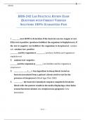 BIOS-242 LAB PRACTICAL REVIEW EXAM QUESTIONS WITH CORRECT VERIFIED SOLUTIONS 100&percnt; GUARANTEED PASS