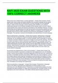 NAFI 2025 EXAM QUESTIONS WITH 100&percnt; CORRECT ANSWERS 