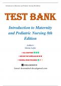 Complete Test Bank &mdash; Introduction to Maternity and Pediatric Nursing&comma; 8th Edition &mdash; Gloria Leifer&comma; 2018 &mdash; ISBN 9780323550666 &mdash; All Chapters Covered 1&ndash;34 &lpar;Latest Update&rpar;