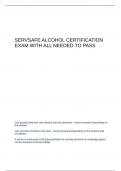 ServSafe Alcohol Certification Exam