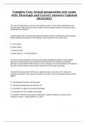 Complex Care Actual preparation test exam with Thorough and Correct Answers Updated 2024&sol;2025
