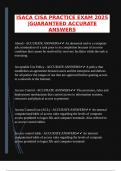 ISACA CISA PRACTICE EXAM 2025 &vert;GUARANTEED ACCURATE ANSWERS