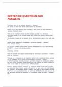 BETTER CE QUESTIONS AND ANSWERS