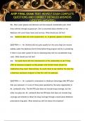 AHIP FINAL EXAM TEST NEWEST EXAM COMPLETE QUESTIONS AND CORRECT DETAILED ANSWERS  &lpar;VERIFIED ANSWERS&rpar;