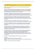AZ MPJE Questions & Correct Solutions