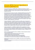Arizona MPJE Correct Questions & Solutions&lpar;RATED A&plus;&rpar;