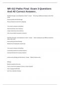 NR 412 Patho Final  Exam 3 Questions And All Correct Answers &period;