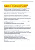 Arizona MPJE Part 4 QUESTIONS & ANSWERS 2025 LATEST UPDATE
