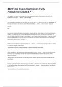 412 Final Exam Questions Fully Answered Graded A&plus;&period;