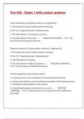Nur 600 - Exam 1 with correct answers