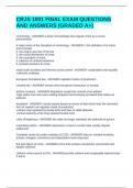 CRJS 1001 FINAL EXAM QUESTIONS AND ANSWERS &lpar;GRADED A&plus;&rpar;