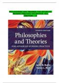 TEST BANK Philosophies and Theories for Advanced Nursing Practice 4th Edition by Butts & Rich&comma; All Chapters 1-26 Chapters Covered&comma; Verified Latest Newest 2024 Edition ISBN 9781284228823 Pdf