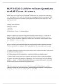 NURS-3320 G1 Midterm Exam Questions And All Correct Answers&period;
