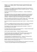 FDNY Z- 51 RMO WRITTEN EXAM QUESTIONS AND ANSWERS