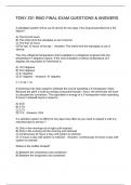 FDNY Z51 RMO FINAL EXAM QUESTIONS & ANSWERS