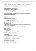 Z-51 WRITTEN TEST QUESTIONS AND ANSWERS