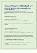 NCLEX PN 2024 &sol; PN NCLEX EXAM NEWEST ACTUAL  EXAM 120 QUESTIONS AND CORRECT DETAILED  ANSWERS WITH RATIONALES &lpar;VERIFIED ANSWERS&rpar; &vert;ALREADY GRADED A&plus;  