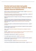 Florida bail bond state test guide Questions And Answers Rated A&plus; New Update Assured Satisfaction