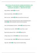 ODS FINAL EXAM STUDY GUIDE QUESTIONS AND CORRECT ANSWERS &lpar;VERIFIED ANSWERS&rpar; &vert; ALREADY GRADED A&plus; &vert; BRAND NEW 2025