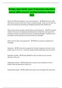 Biology sager butler exam Preparation Questions Solved 100&percnt; Correct&vert; Verified Solutions-Newest 2025