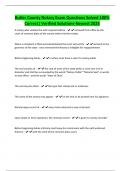 Butler County Notary Exam Questions Solved 100&percnt; Correct&vert; Verified Solutions-Newest 2025