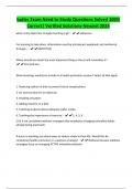 butler Exam Need to Study Questions Solved 100&percnt; Correct&vert; Verified Solutions-Newest 2025