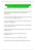 Butler exam study guide Questions Solved 100&percnt; Correct&vert; Verified Solutions-Newest 2025