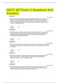 GOVT 407 Exam 3 Questions And Answers&period;