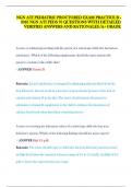 NGN ATI PEDIATRIC PROCTORED EXAM PRACTICE B -2025 NGN ATI PEDS 70 QUESTIONS WITH DETAILED VERIFIED ANSWERS AND RATIONALES &sol;A&plus; GRADE