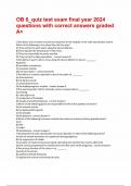 OB 6&lowbar;quiz test exam final year 2024 questions with correct answers graded A&plus;