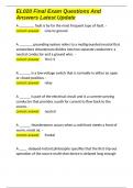 EL020 Final Exam Questions And Answers Latest Update&period;docx