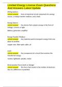 Limited Energy License Exam Questions And Answers Latest Update&period;docx