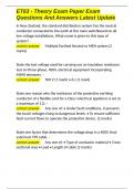 ET63 - Theory Exam Paper Exam Questions And Answers Latest Update&period;docx