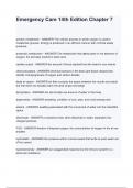 Emergency Care 14th Edition Chapter 7 questions and answers&period;